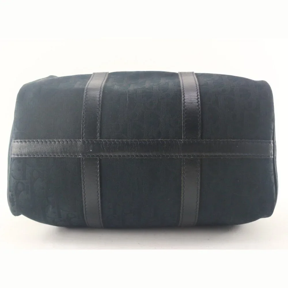 Dior Navy Embossed Nubuck Boston Bag 1D713K